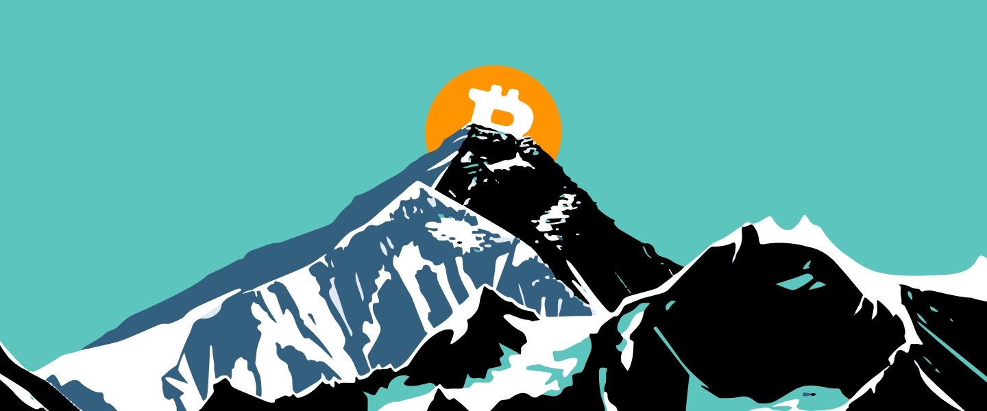 На вершине Эвереста установили флаг Биткоина